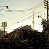 Dawn over destruction